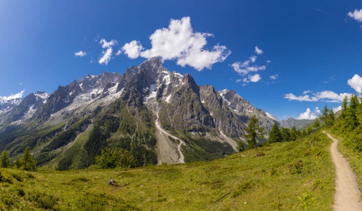 Chamonix mountain valley