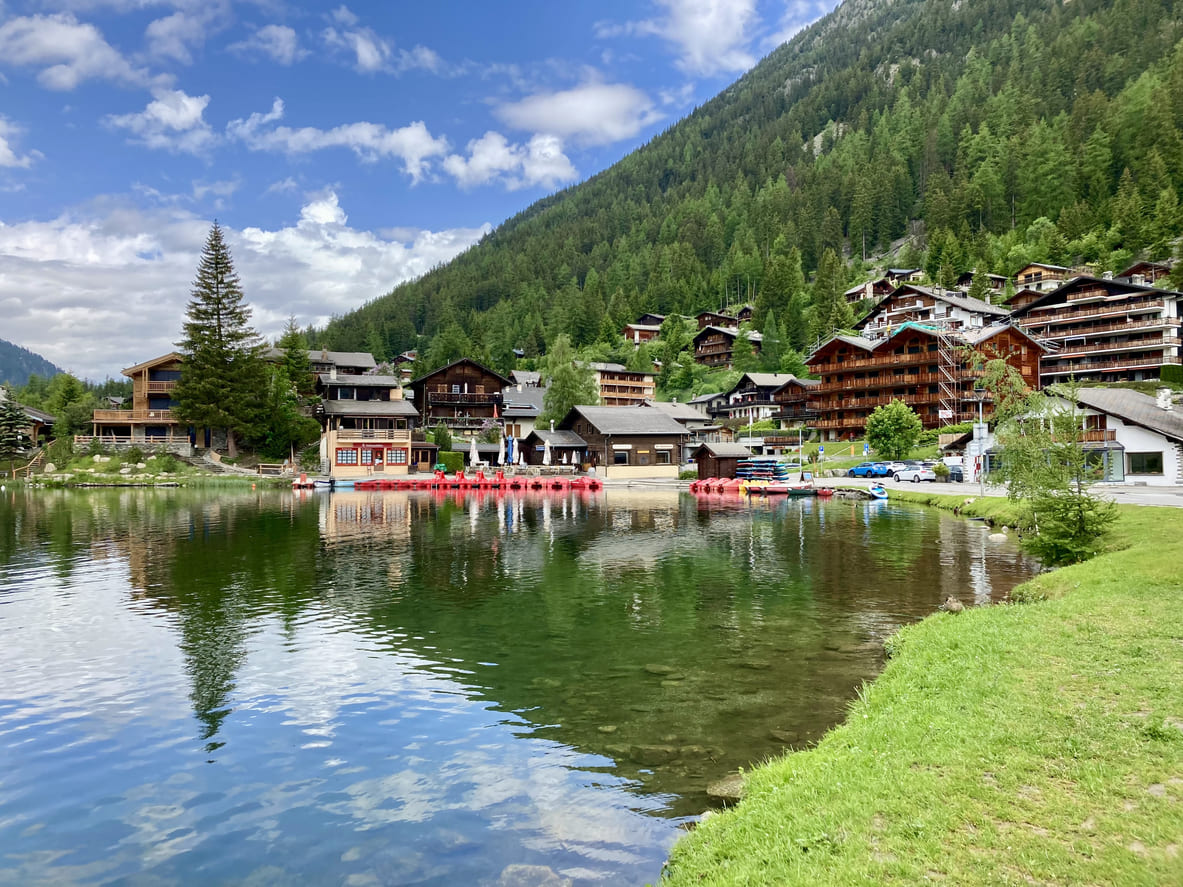 Champex lake in Switzerland