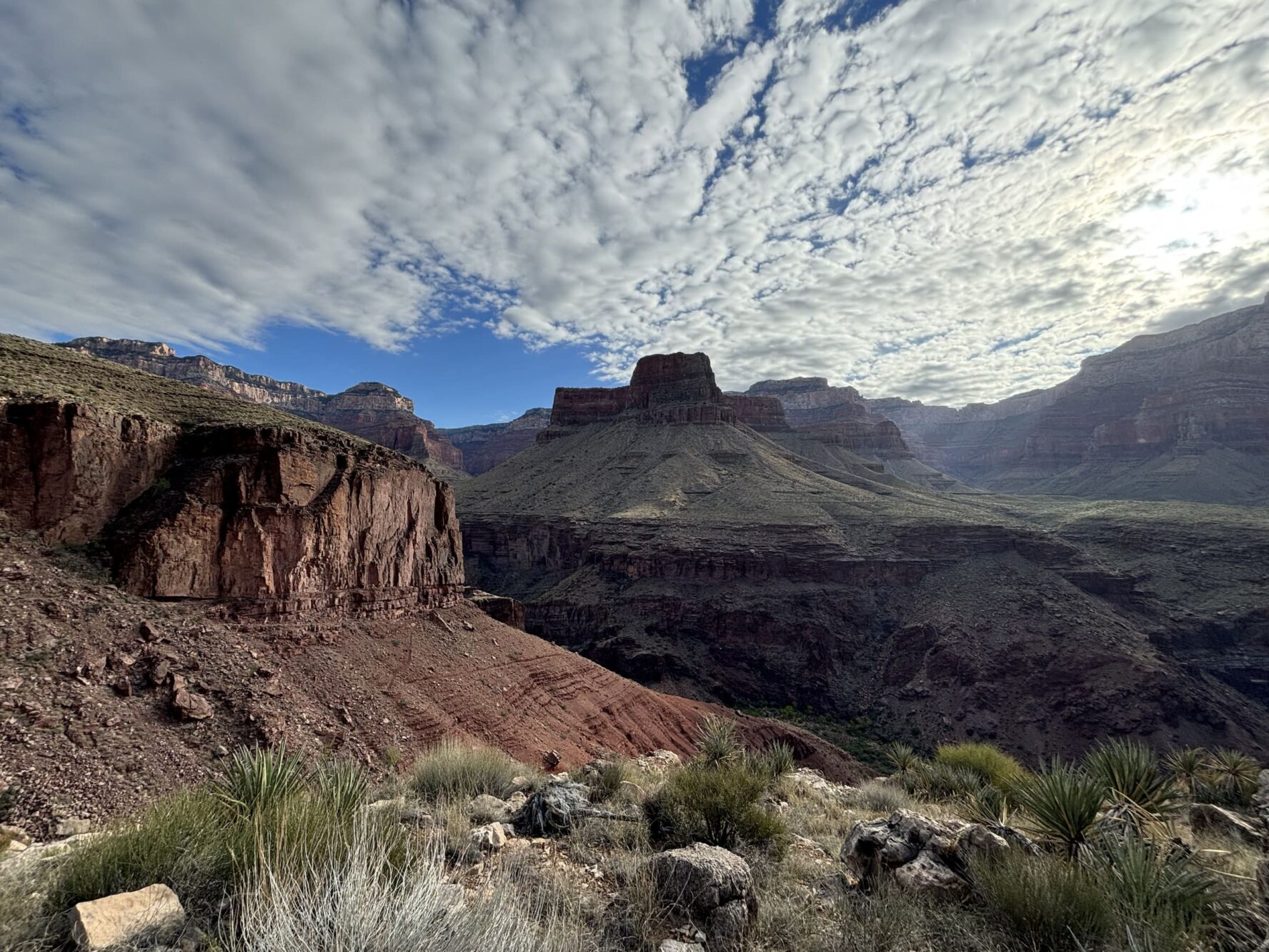Cloudy sky at Grand Canyon