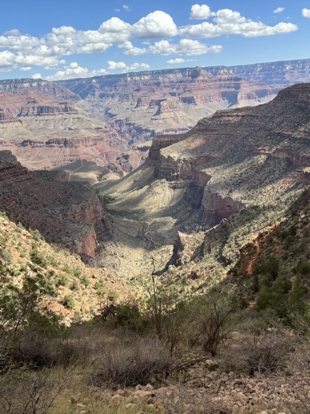 grand canyon happy hikers