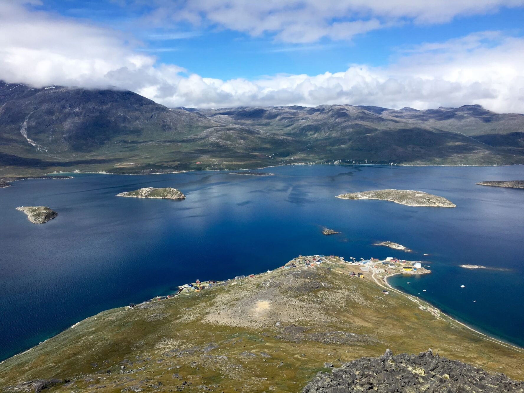 Aerial landscape of Greenland