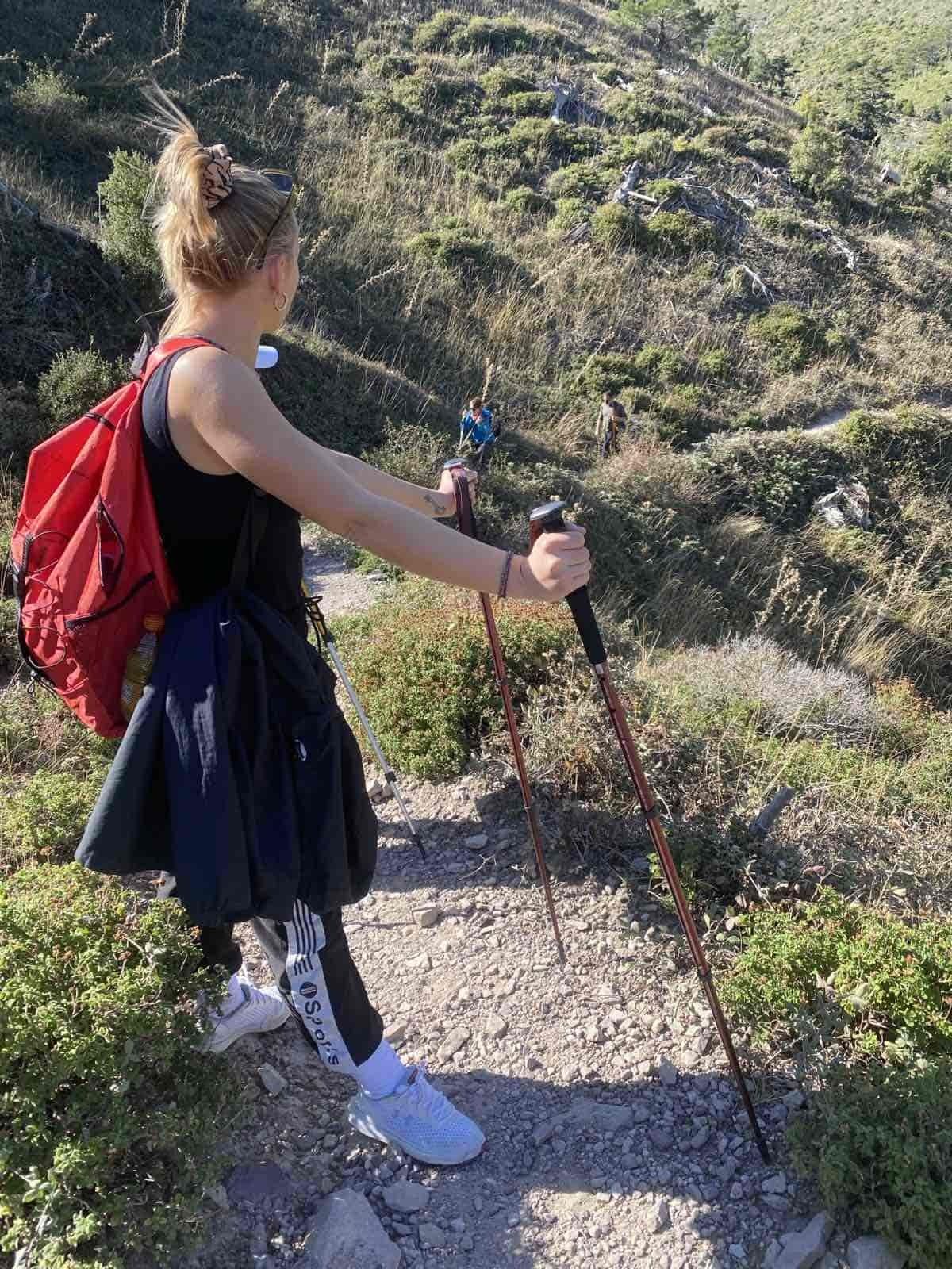Group of hikers on Mount Parnitha