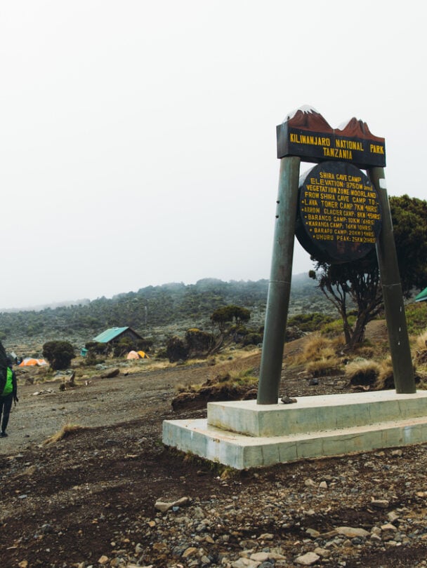 Hiker at the Kilimanjaro’s top