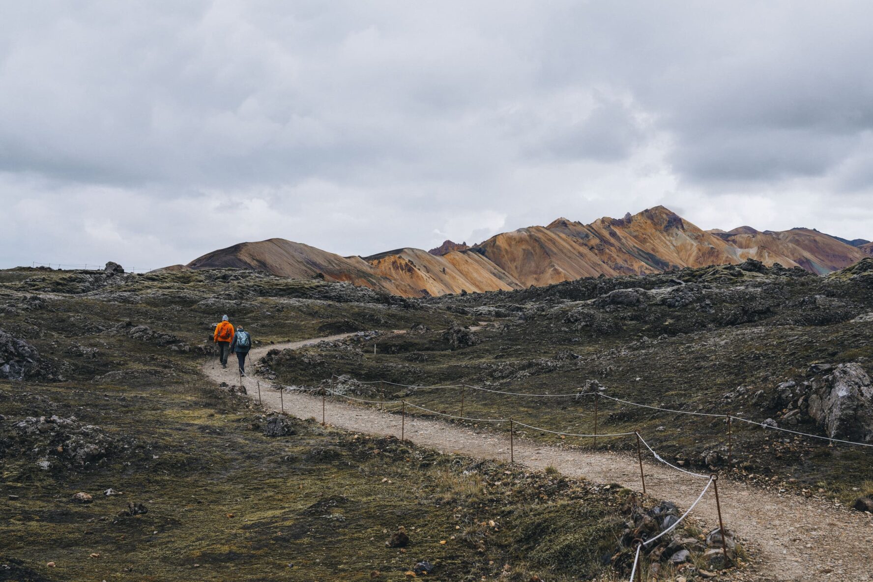 Landmannalaugar hiker path
