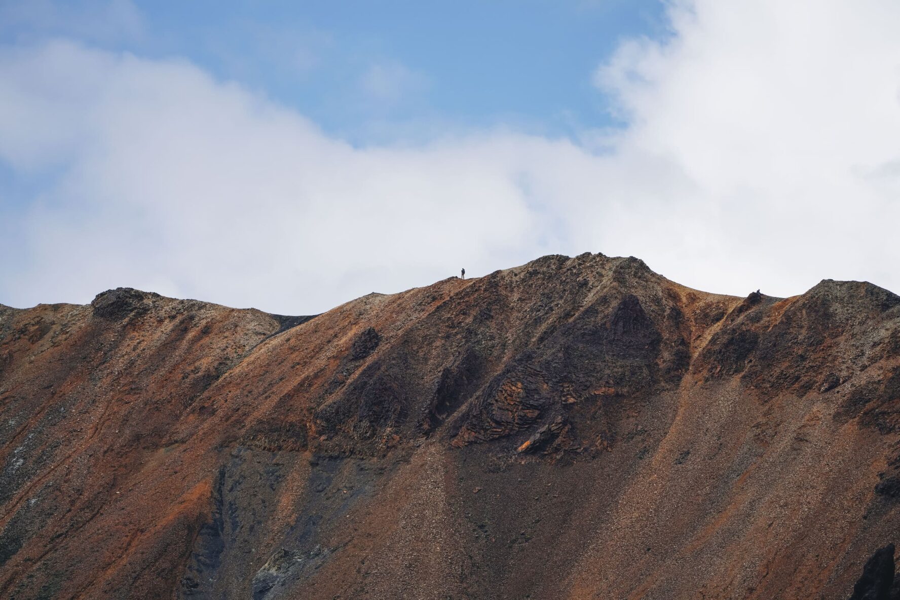 Landmannalaugar single hiker