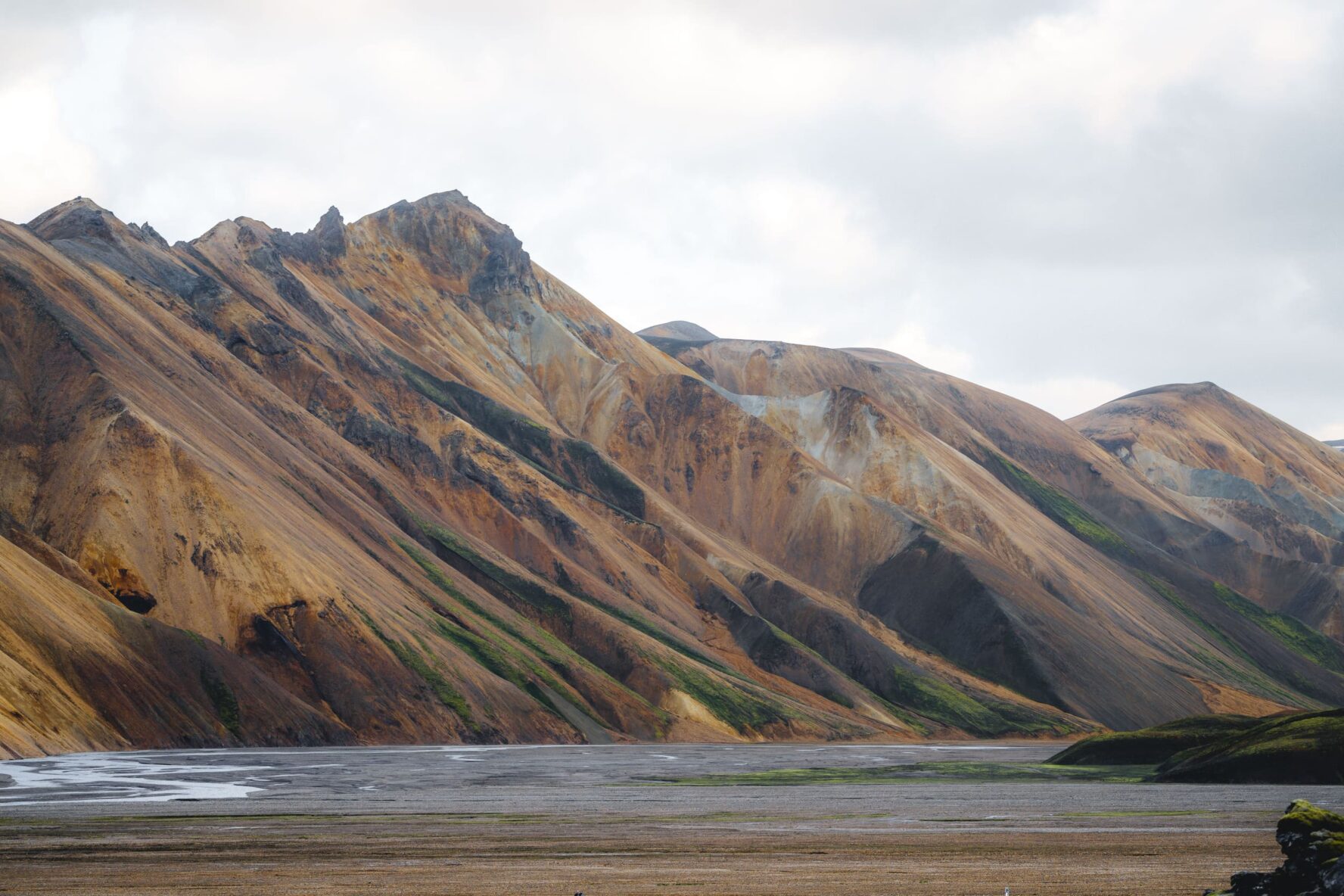 Landmannalaugar view of mountains surreal