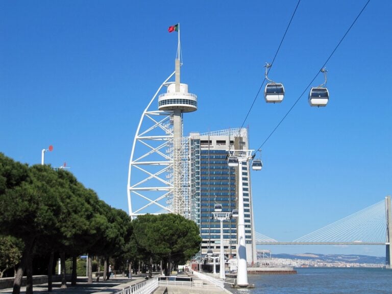 Lisbon skyscraper on the shore of the Tagus river lisbon-skyscraper-tagus-river