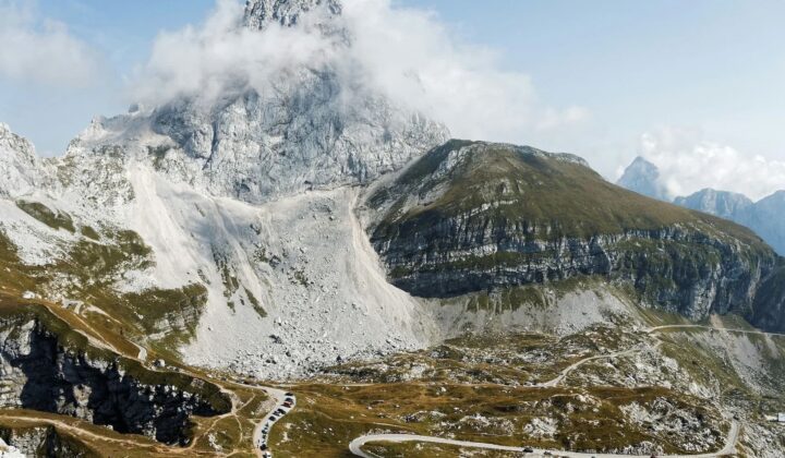 Mangart saddle in Slovenia