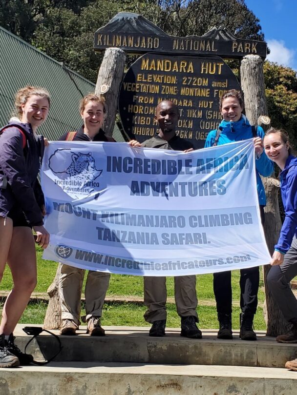 Hikers, Uhuru Peak