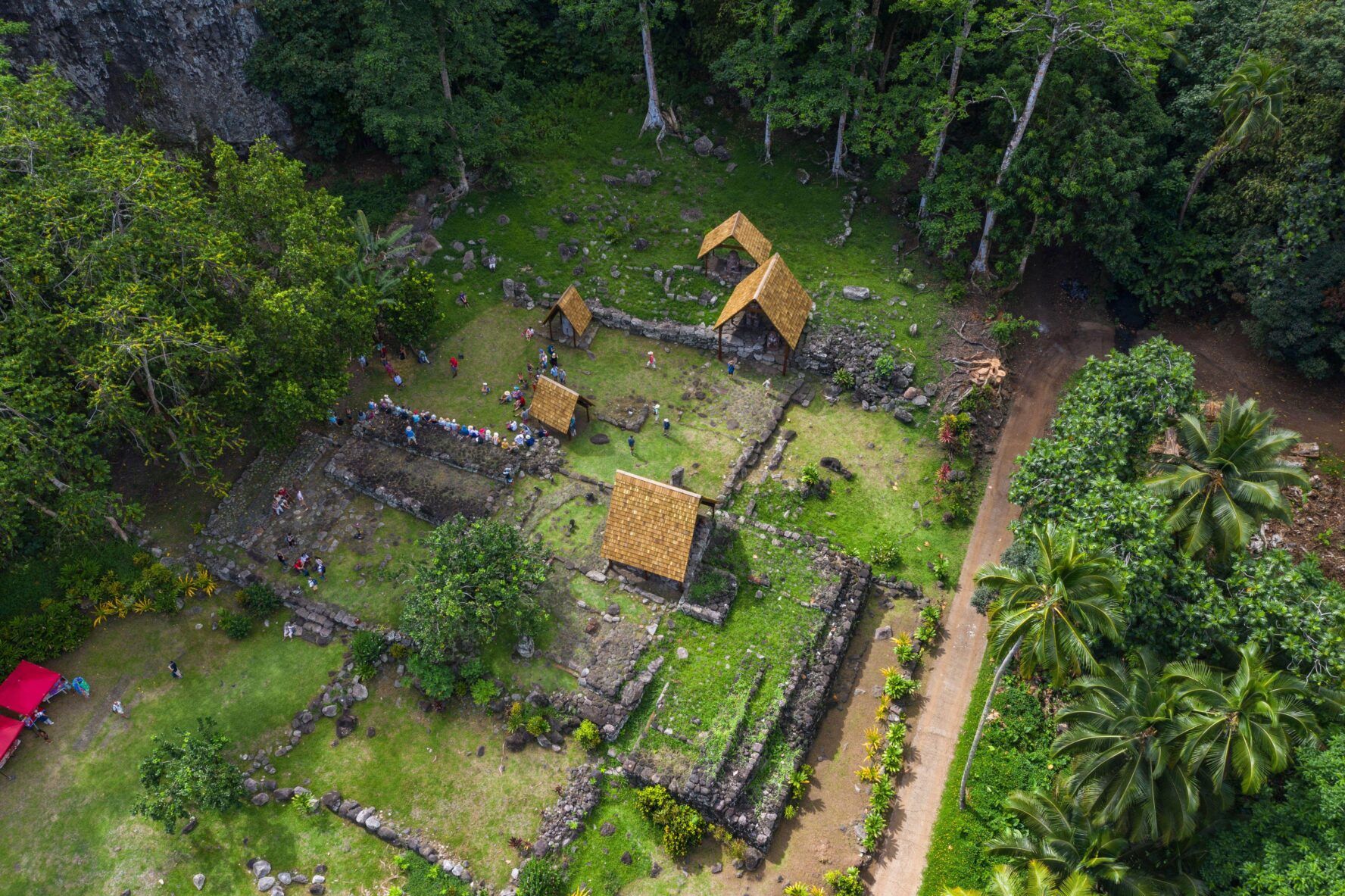 An ancient site in the Marquseas Islands, French Polynesia