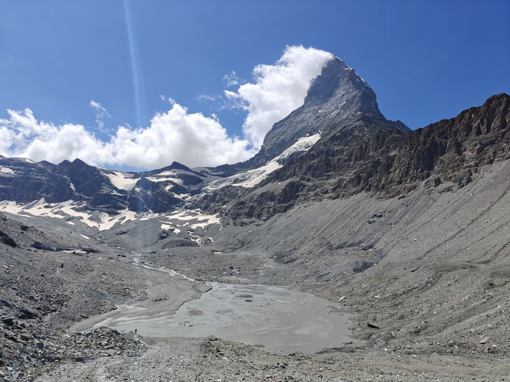 Matterhorn on a sunny day in the Swiss Alps