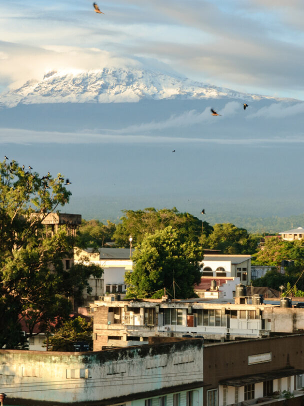 Hiker at the Kilimanjaro’s top