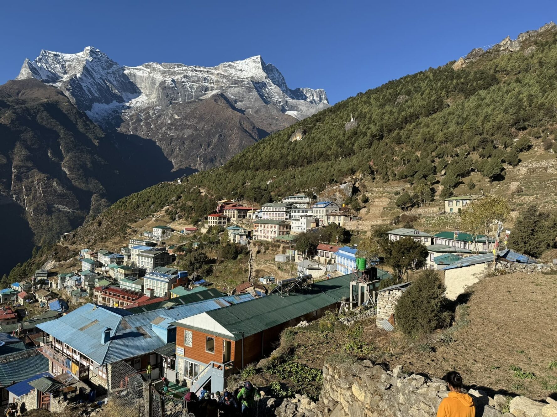 Naamche Bazaar on the Everest View trek route