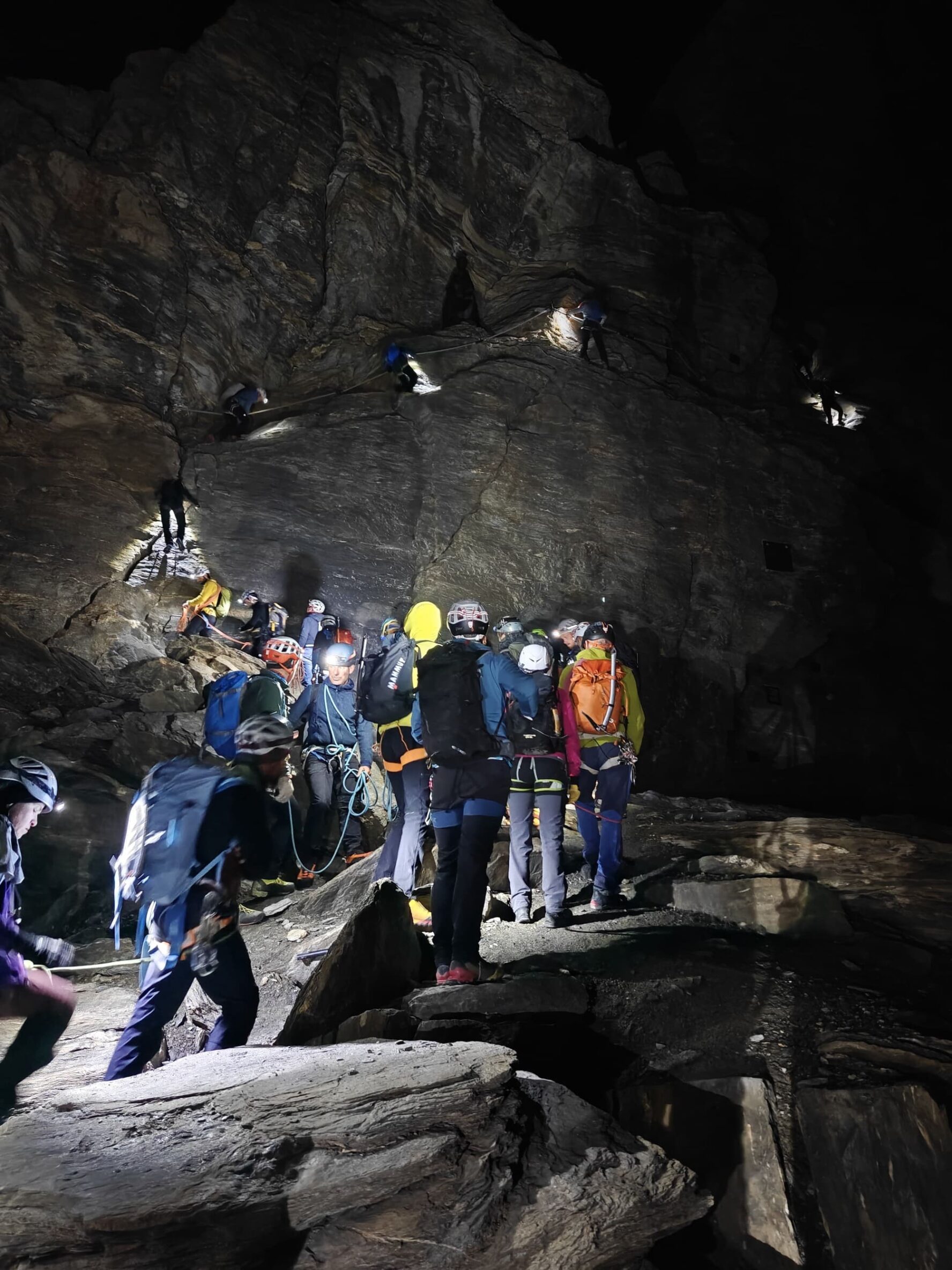 Night start of the Matterhorn