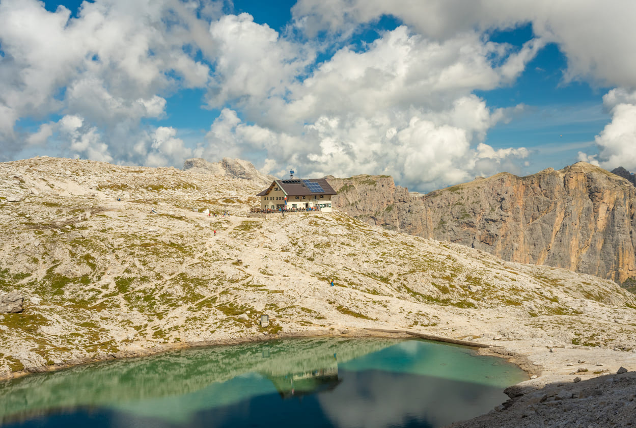 Rifugio Pisciadu in the Dolomites