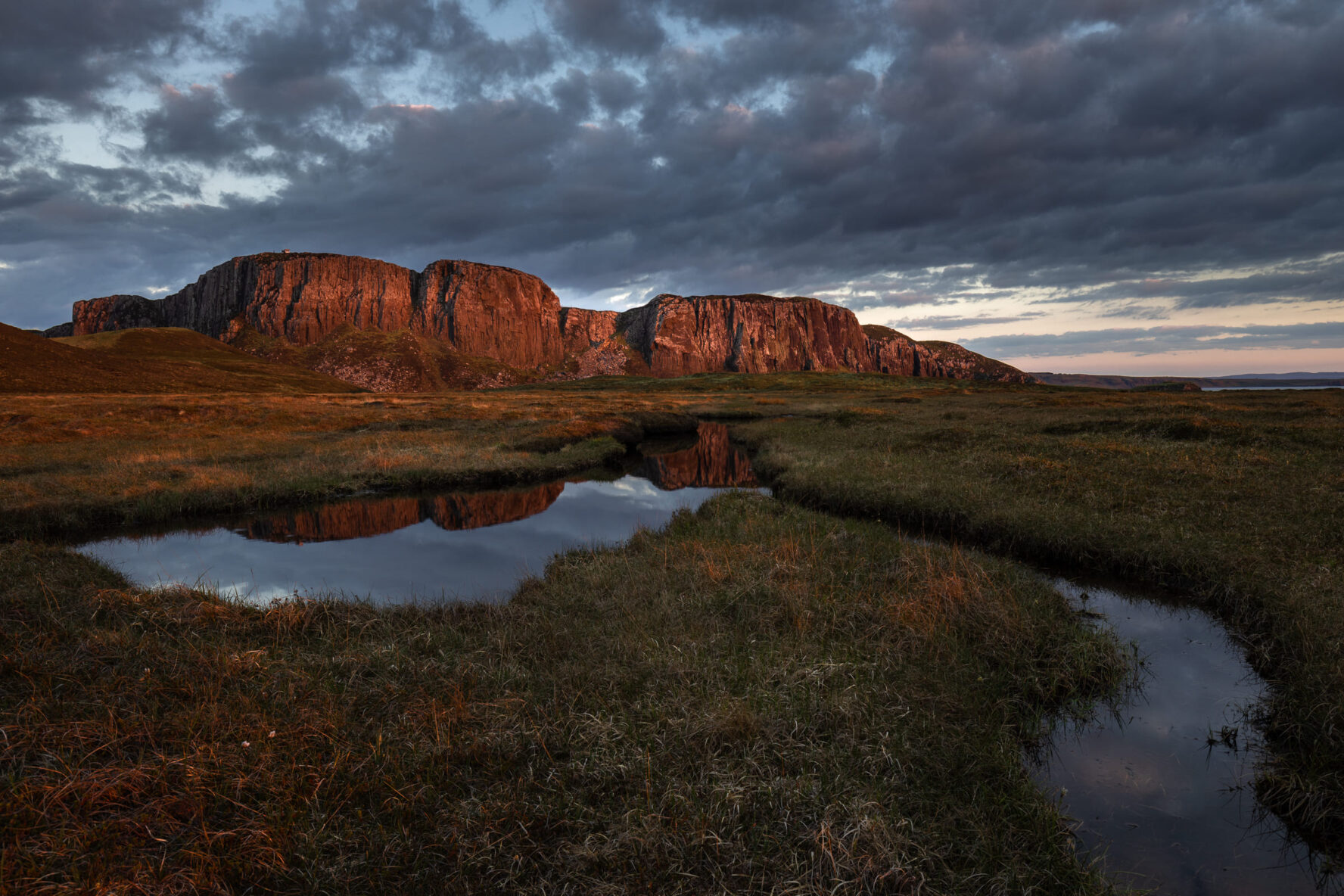 Rubha Hunish on a cloudy day