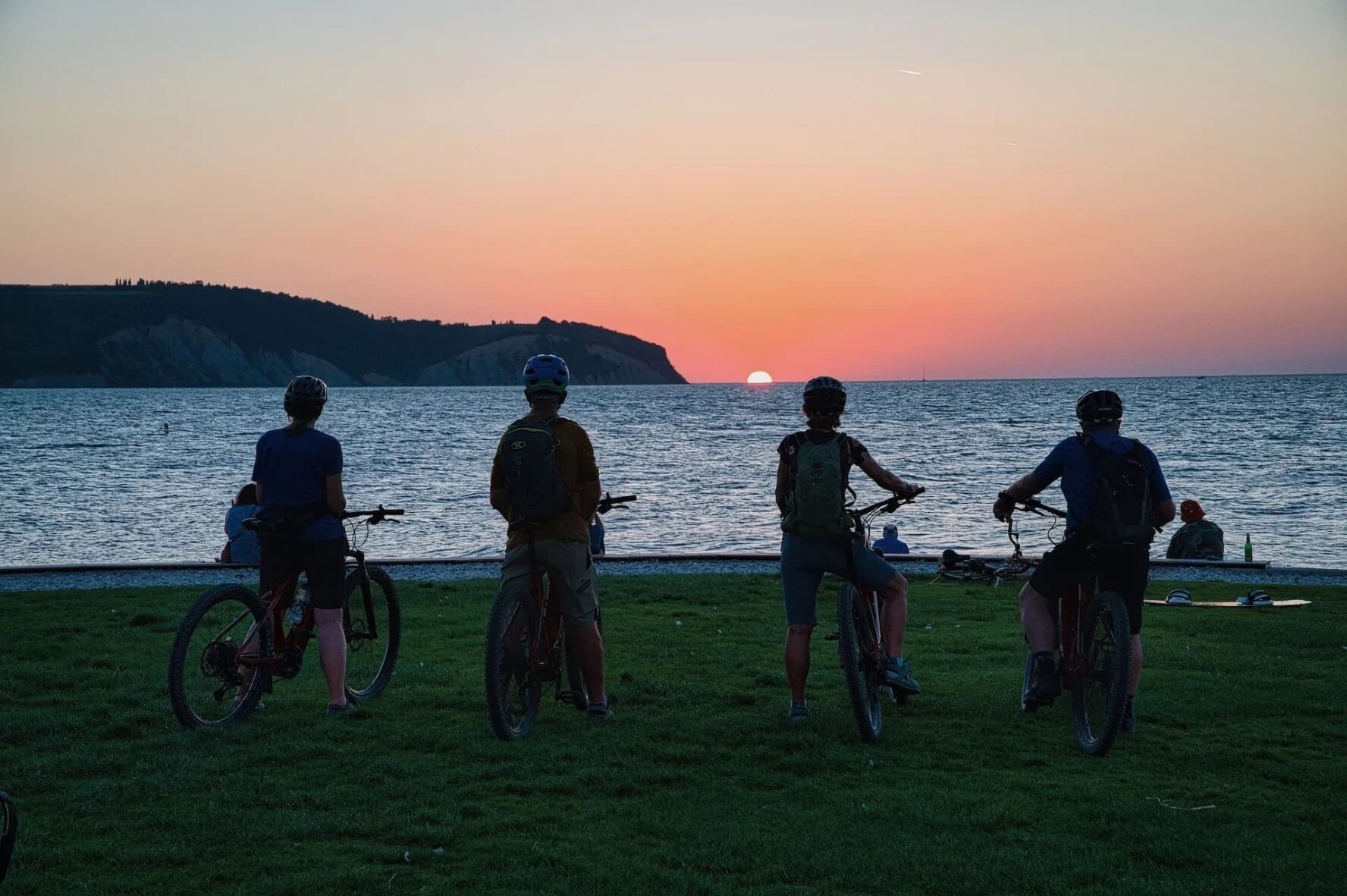 Slovenia departure bikers