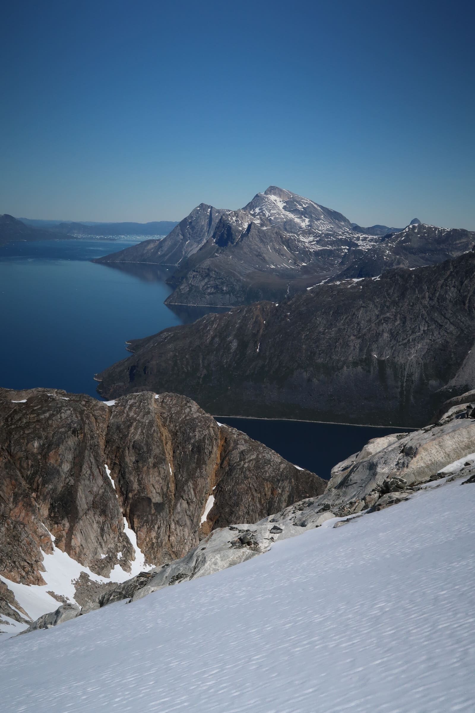 Snow remnants Greenland