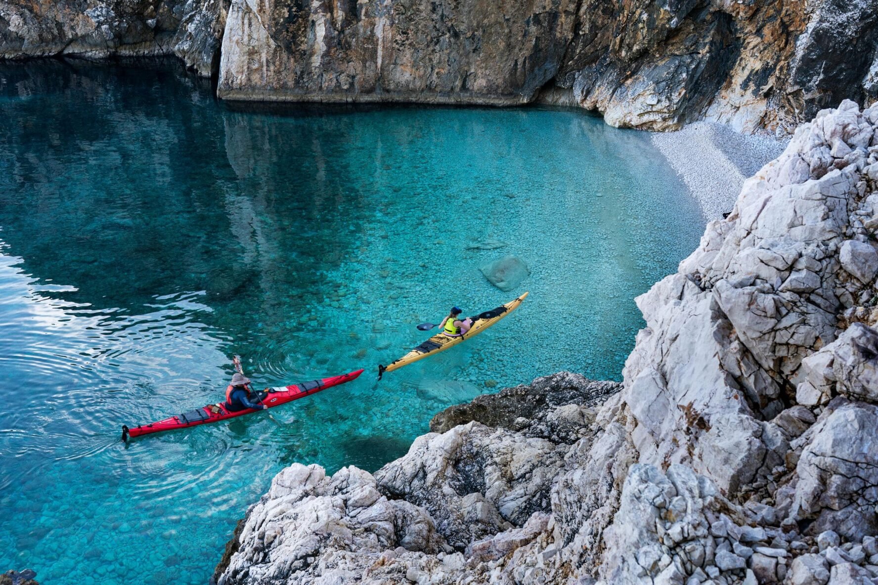 Turquoise sea in Croatia