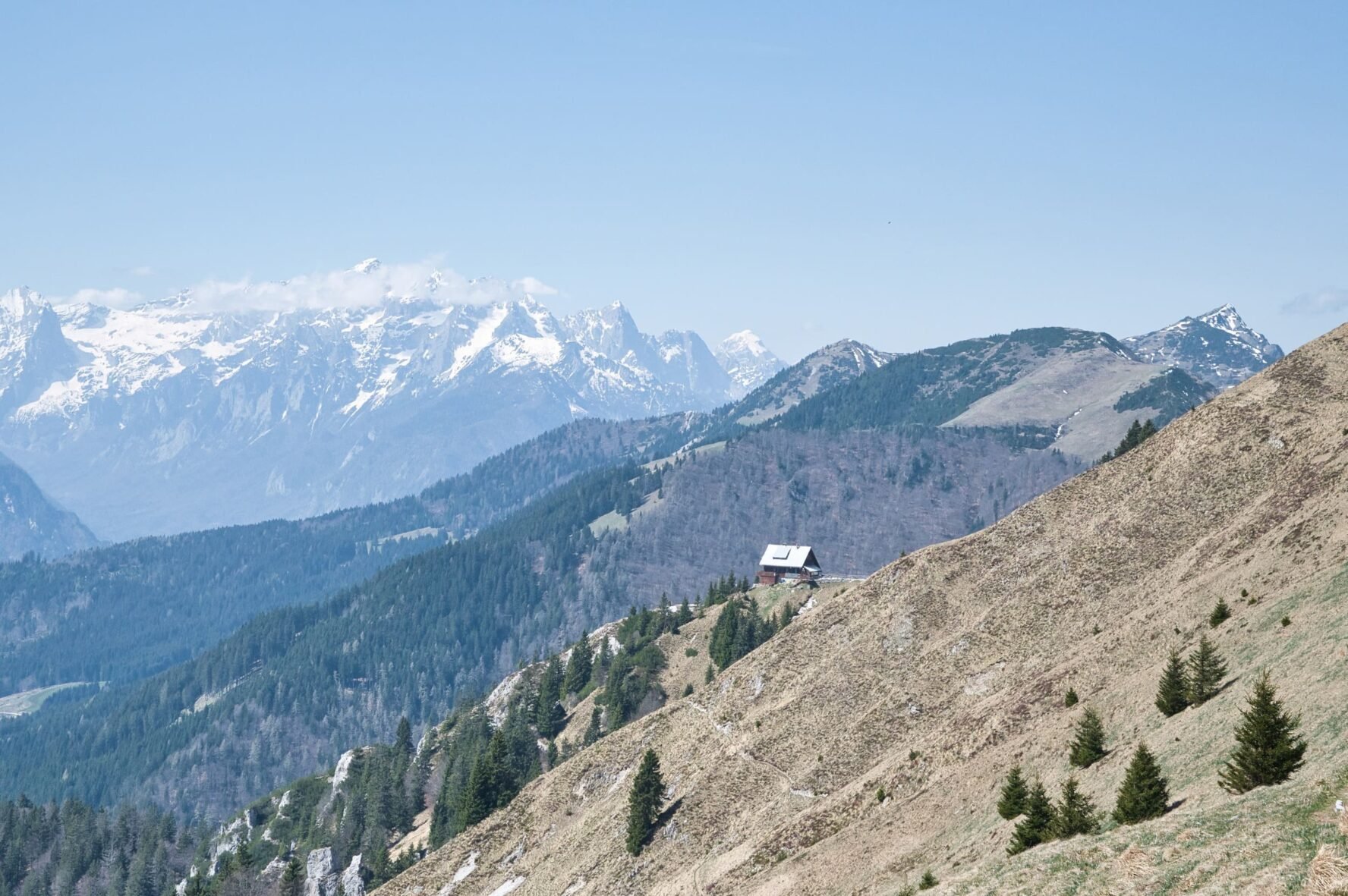 View from Golica mountain on the Slovenia hiking & e-MTB trip
