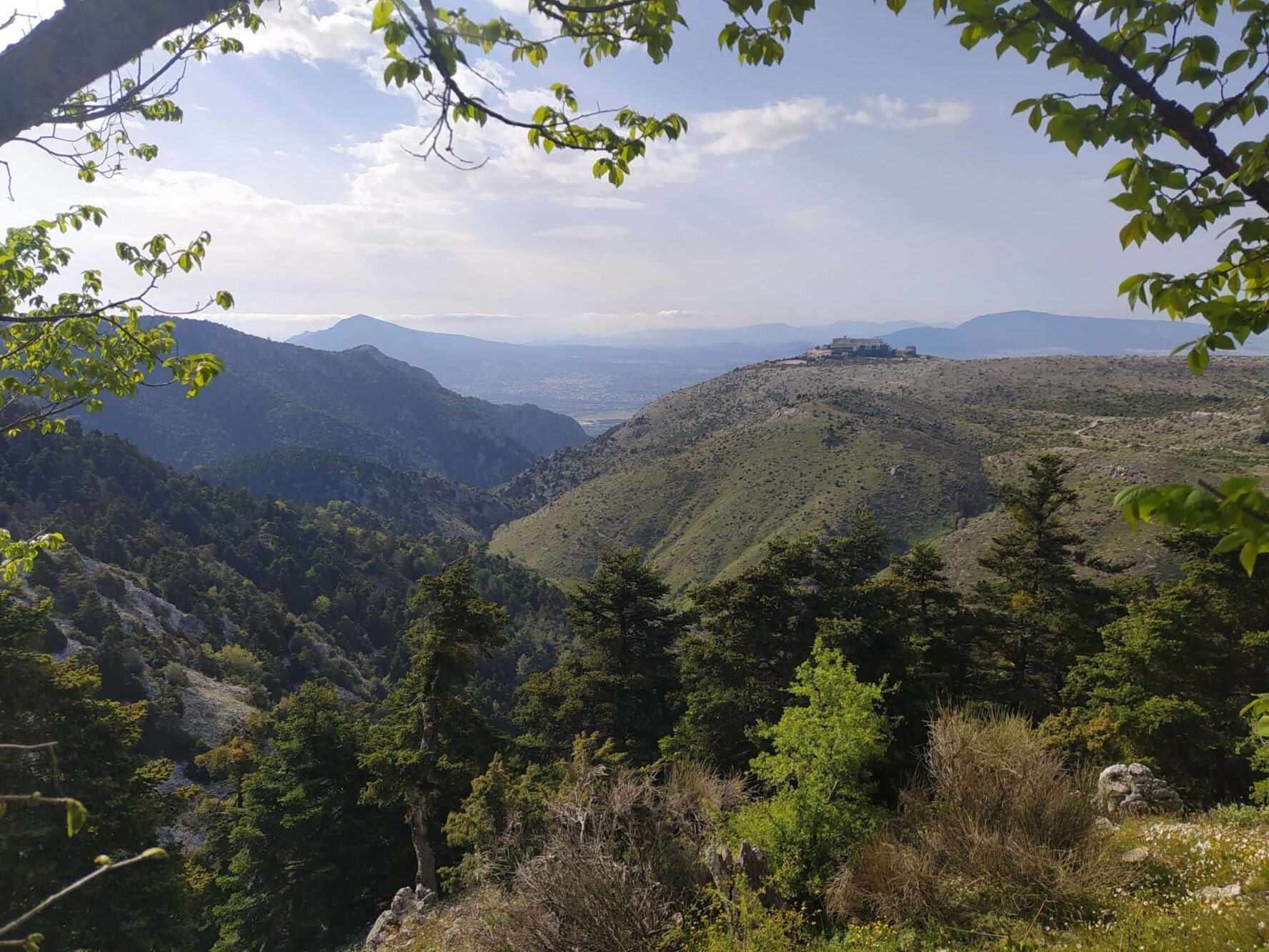 View while hiking on Mount Parnitha