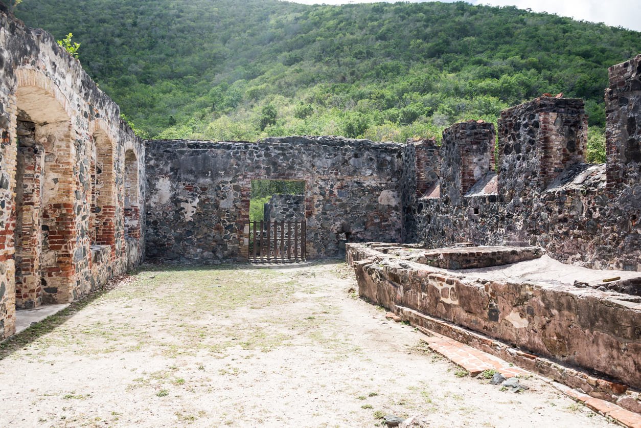 Boiler room ruins at Annaberg Sugarmill on St. John
