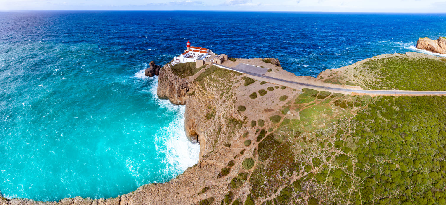 Cape St. Vincent aerial view