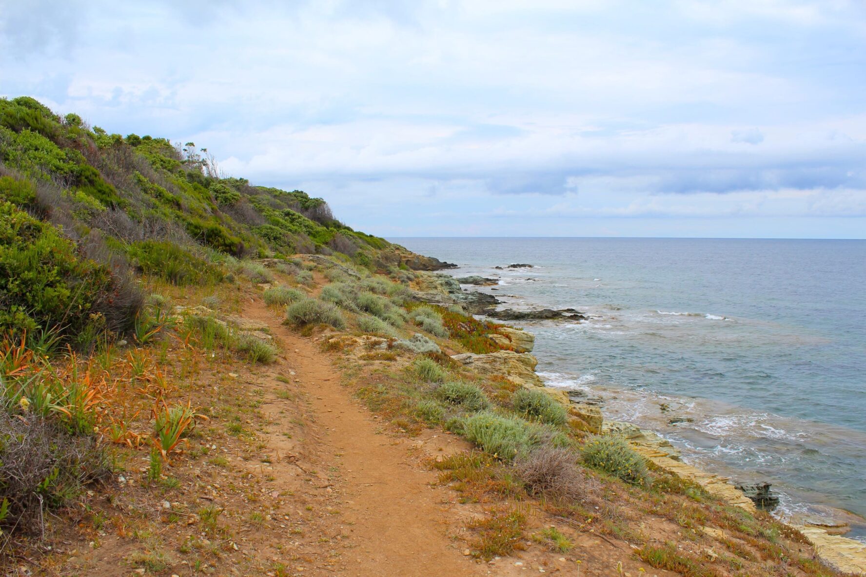 A coastal trail on the Corsica walking holidays