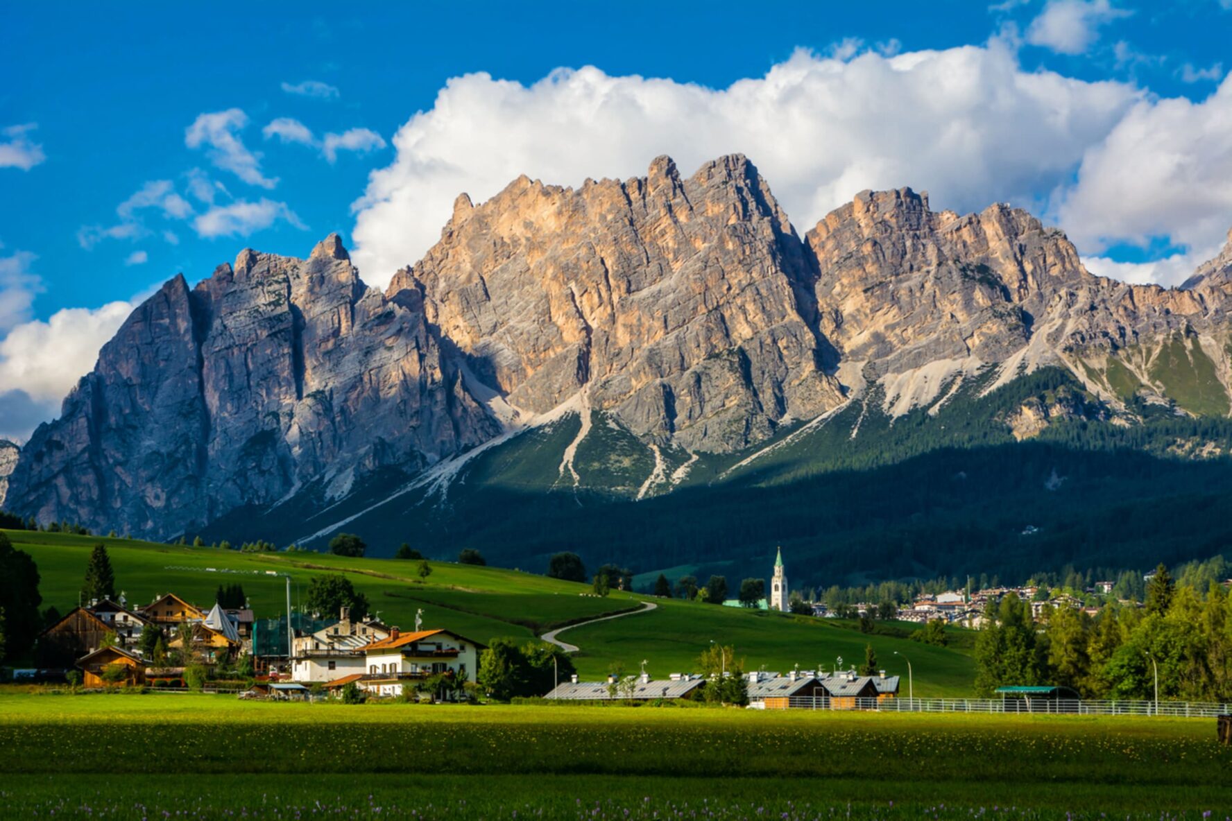 Cortina d’Ampezzo in the summer