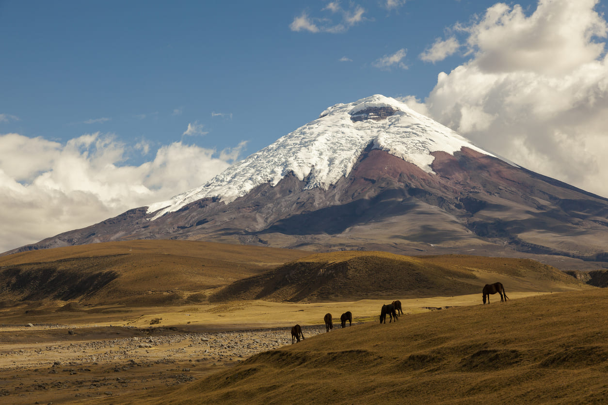 Cotopaxi volcano in Ecuador