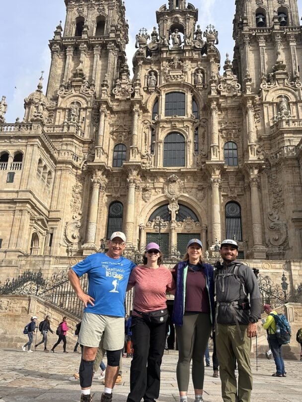 ending of camino portugues in santago