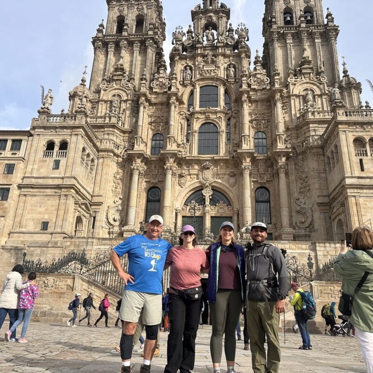 ending of camino portugues in santago