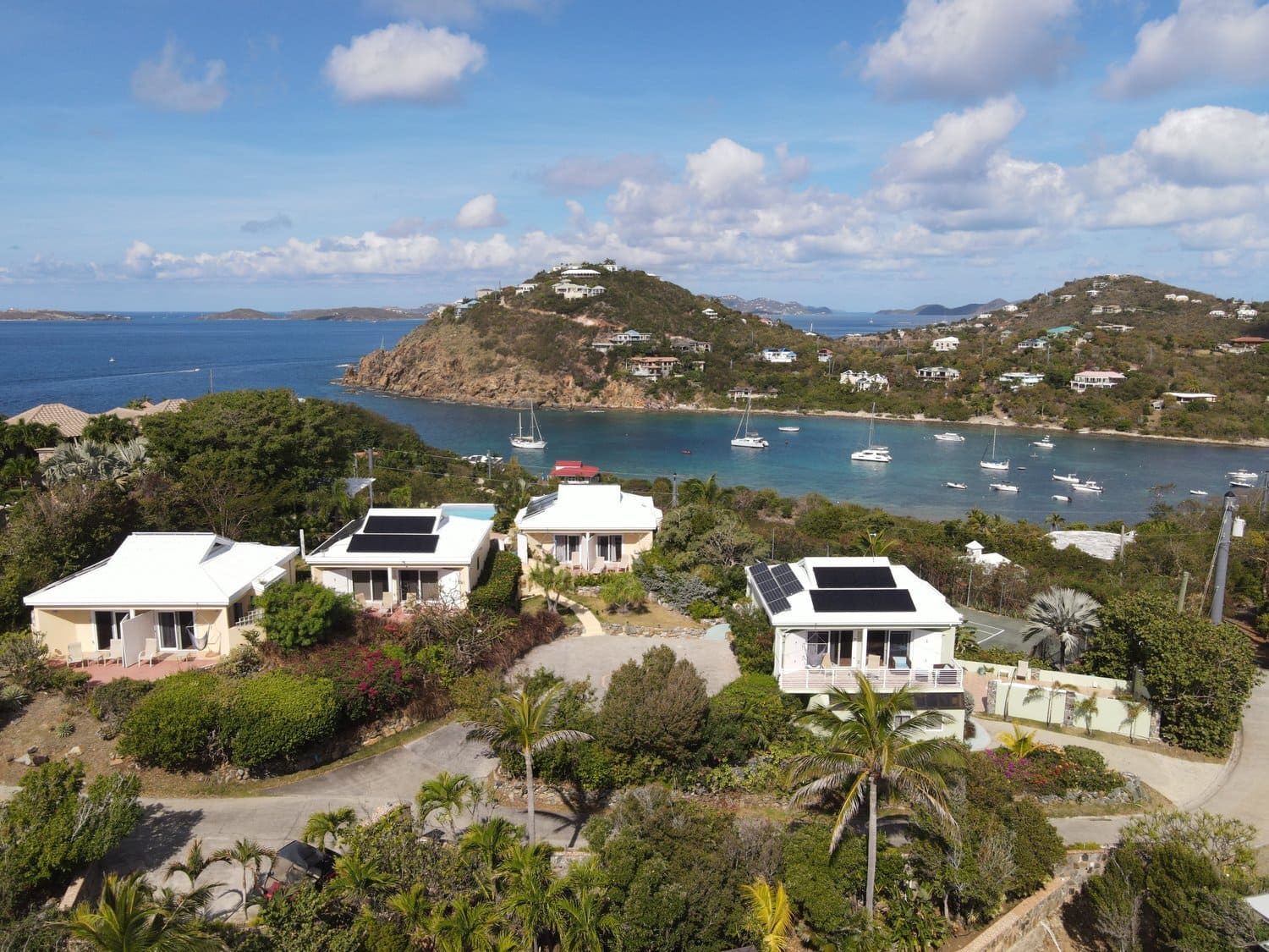 Aerial shot of Great Expectations Villa St. John