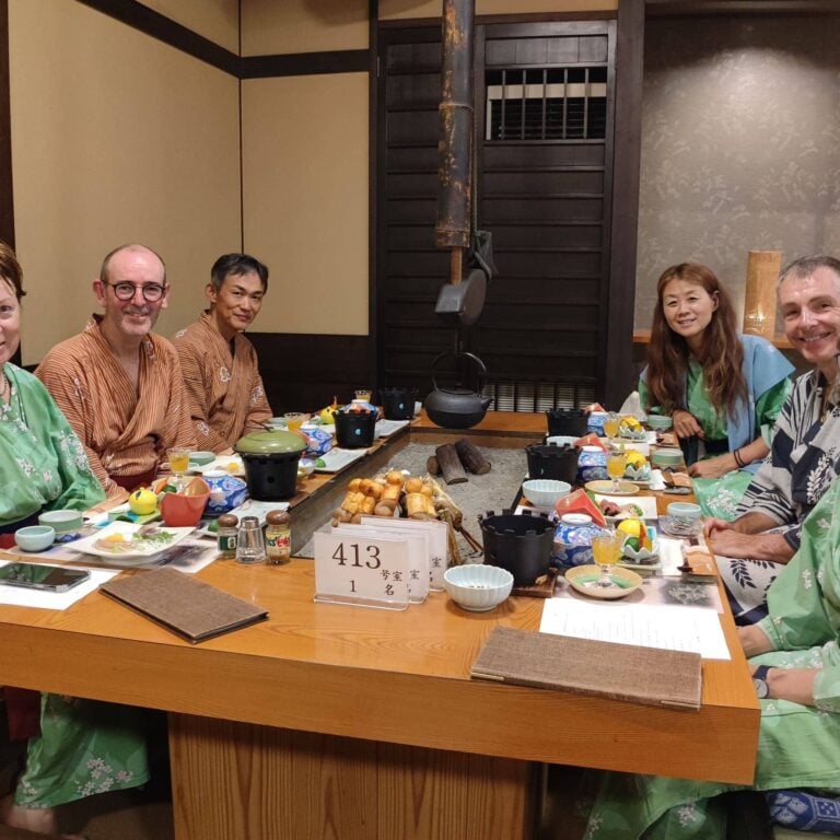 Group at a Japanese restaurant
