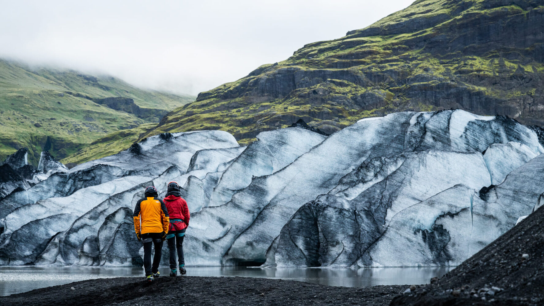 Hiking through beautiful Iceland