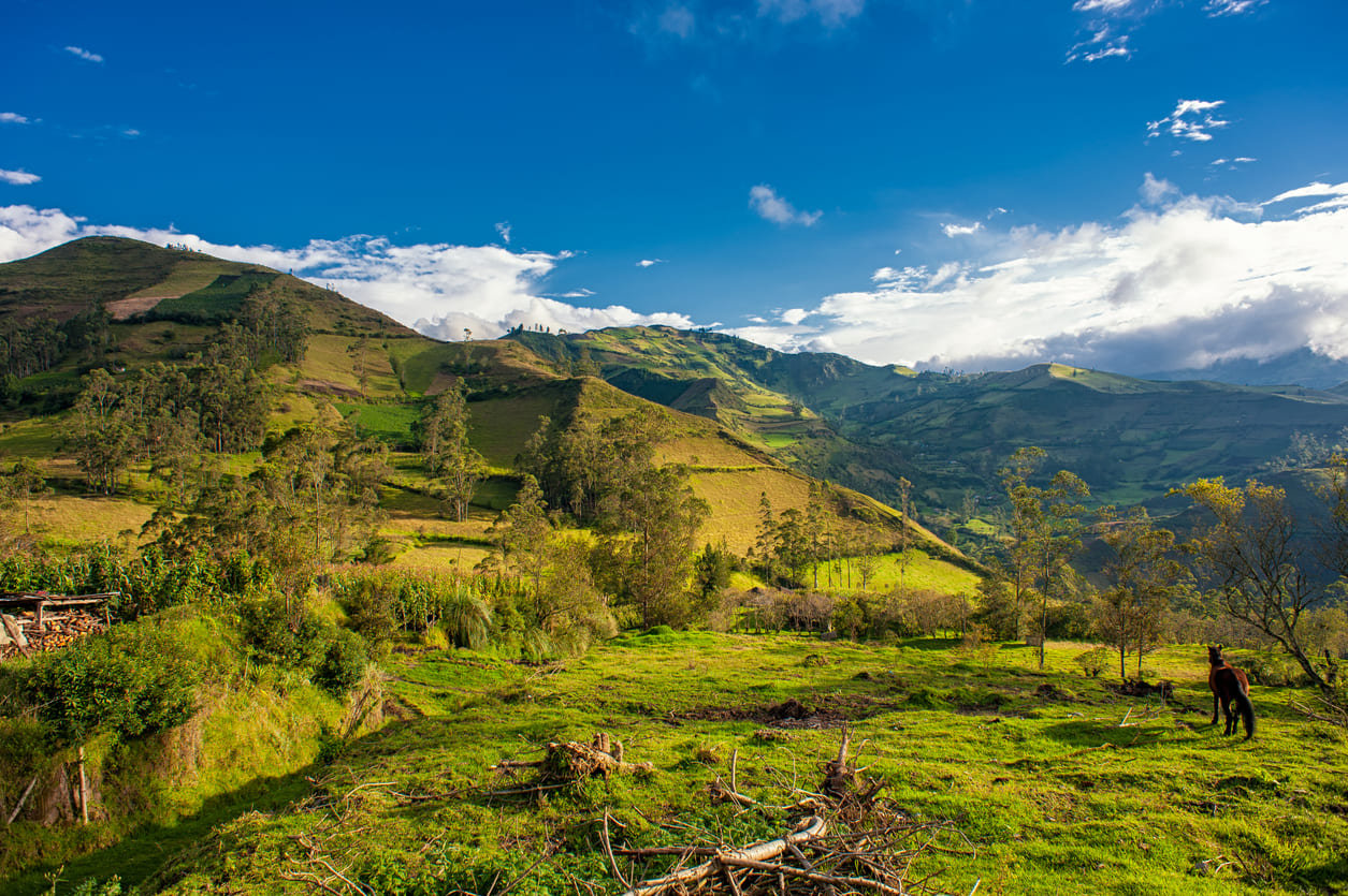 Isinlivi landscape in Ecuador