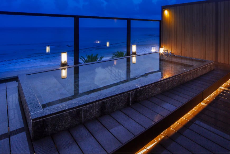 Open-air bath at Izu Kaorukaze