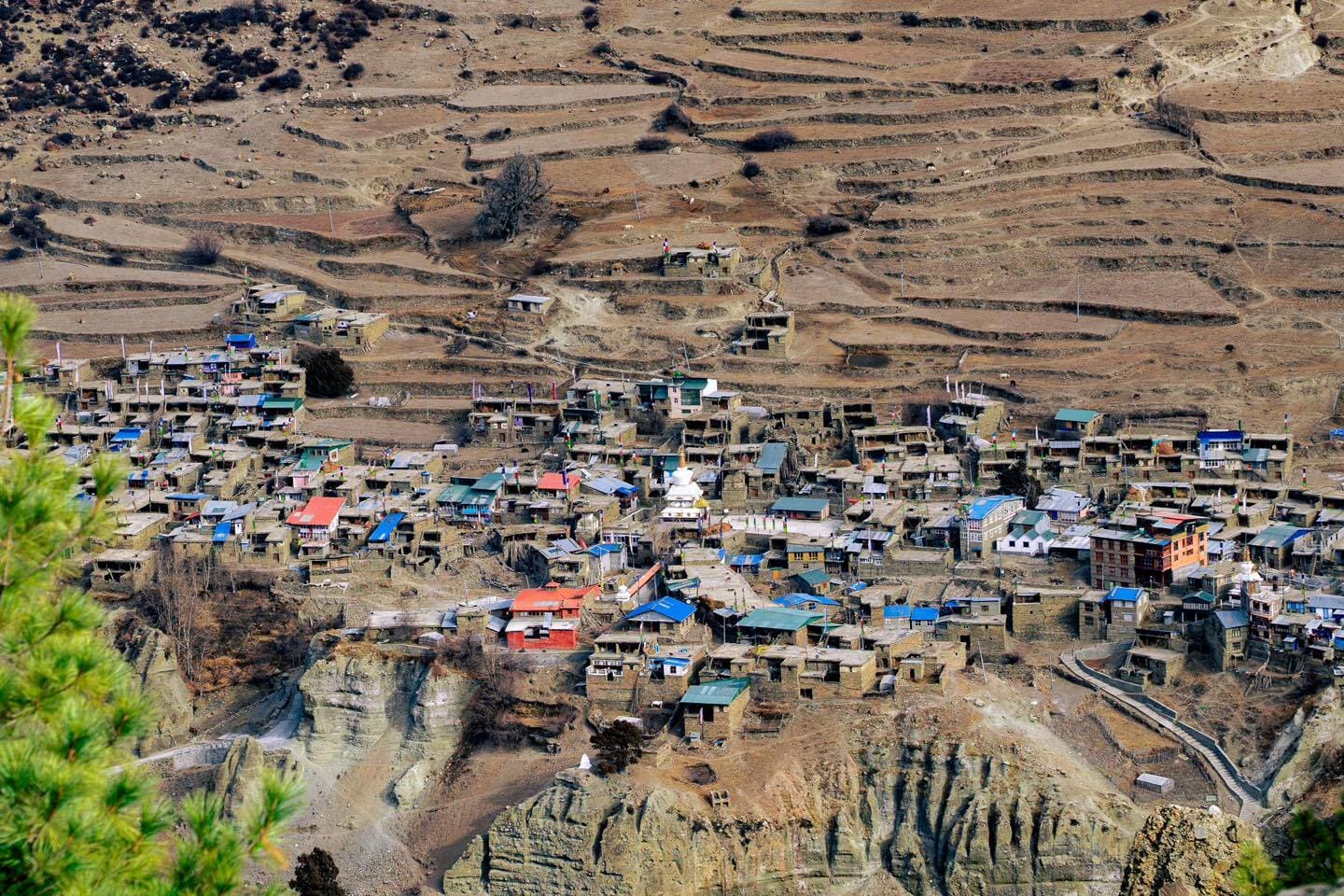 Manang aerial view