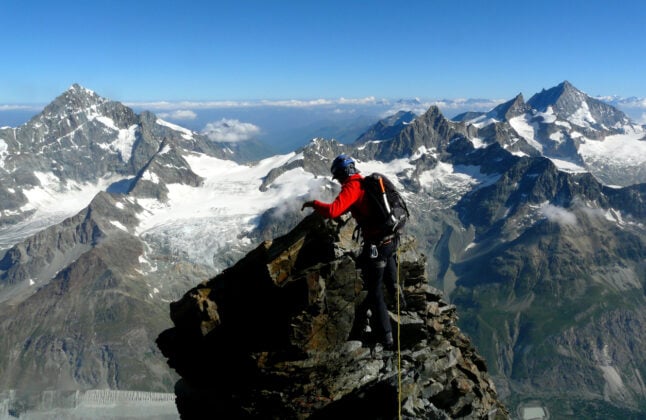 Matterhorn climber, Switzerland