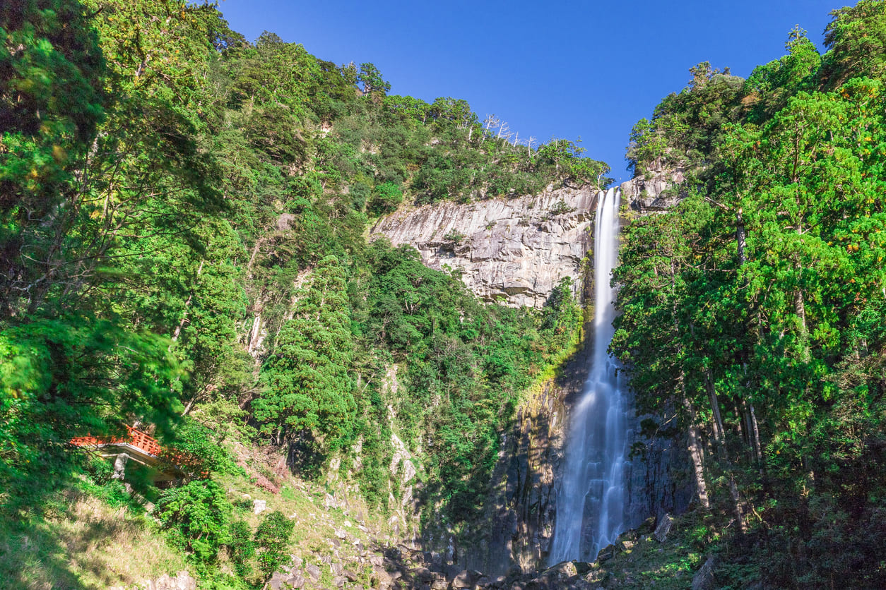 Nachi falls on the Kumano Kodo tour in Japan