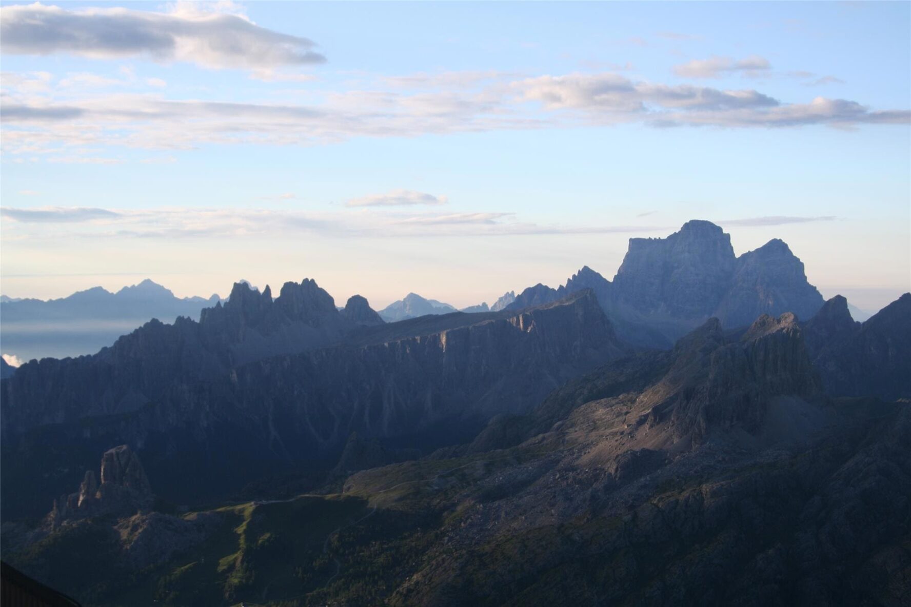 Peaks at sunset, Dolomites