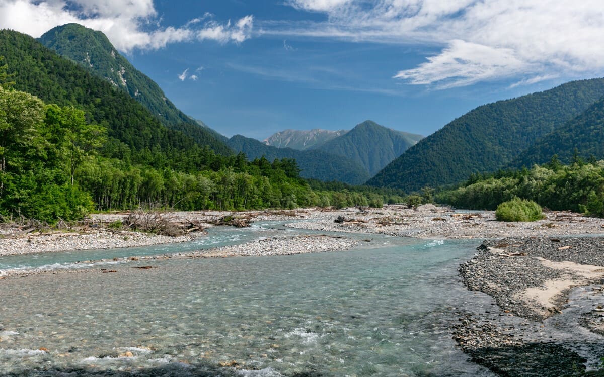 River valley in Japan