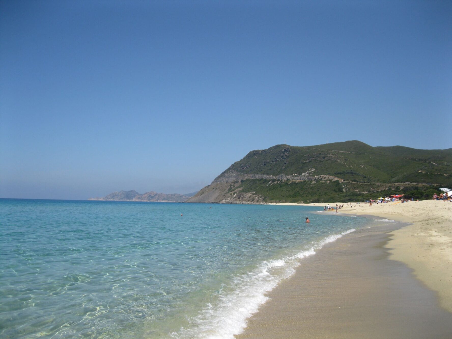 A sandy beach in Corsica