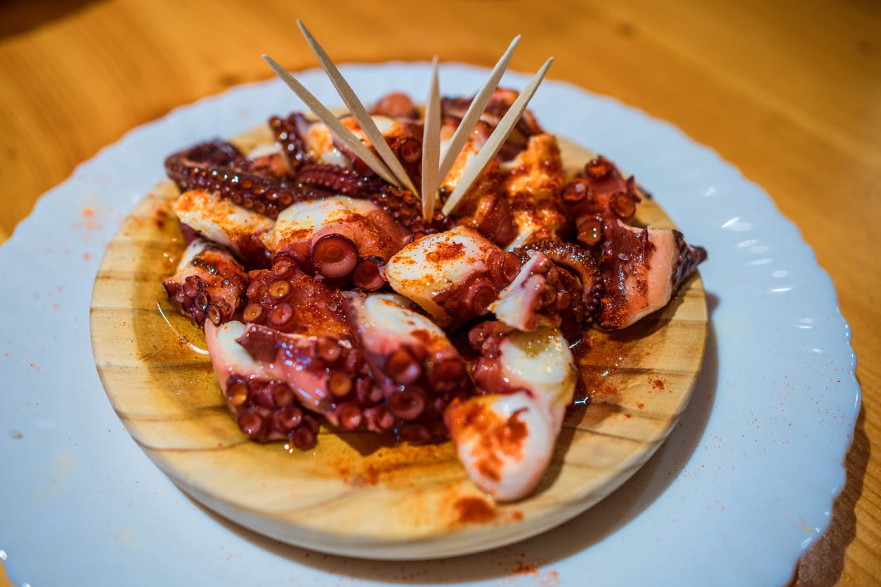Spanish octopus dish