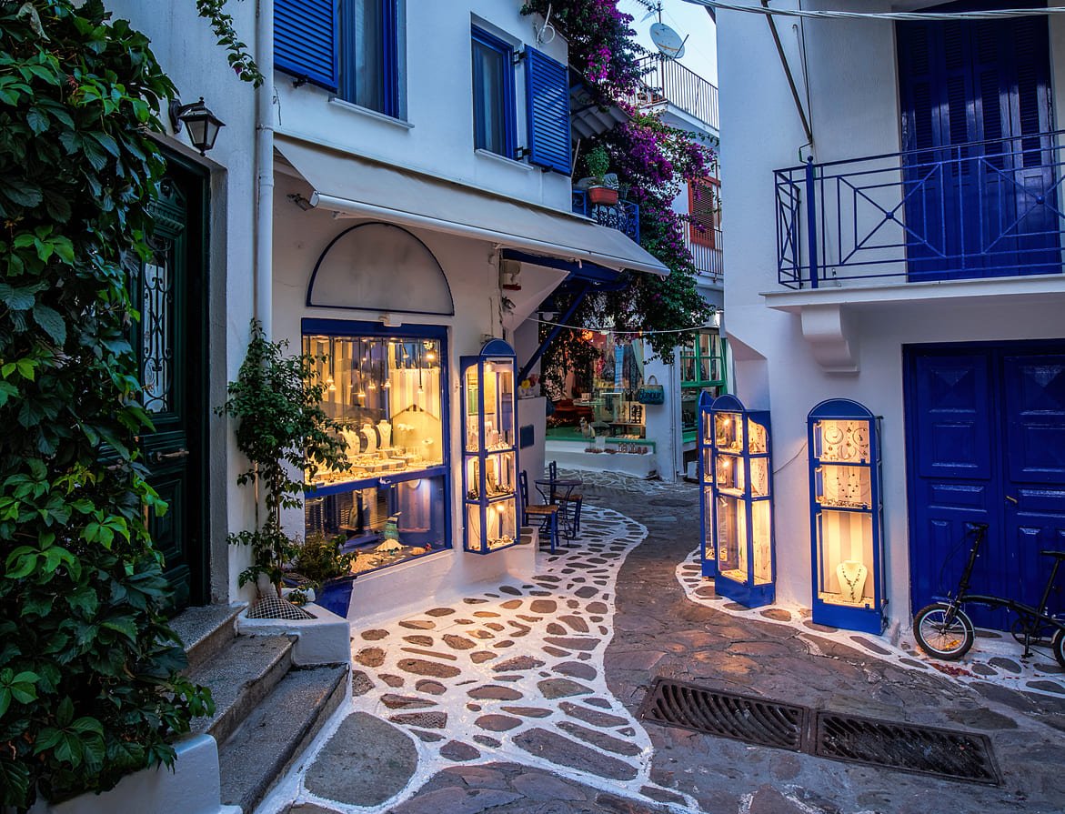 Street in Skiathos