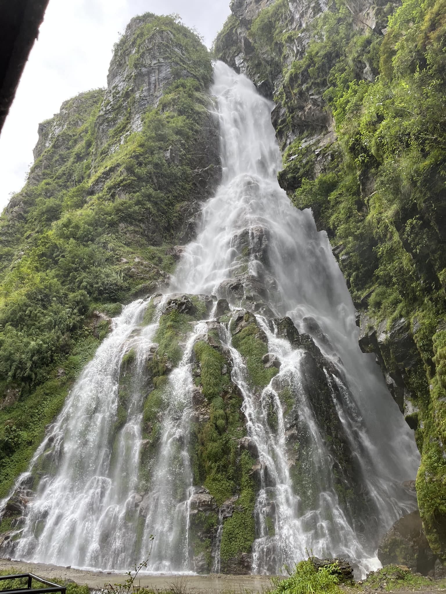 Stunning waterfall in Nepal