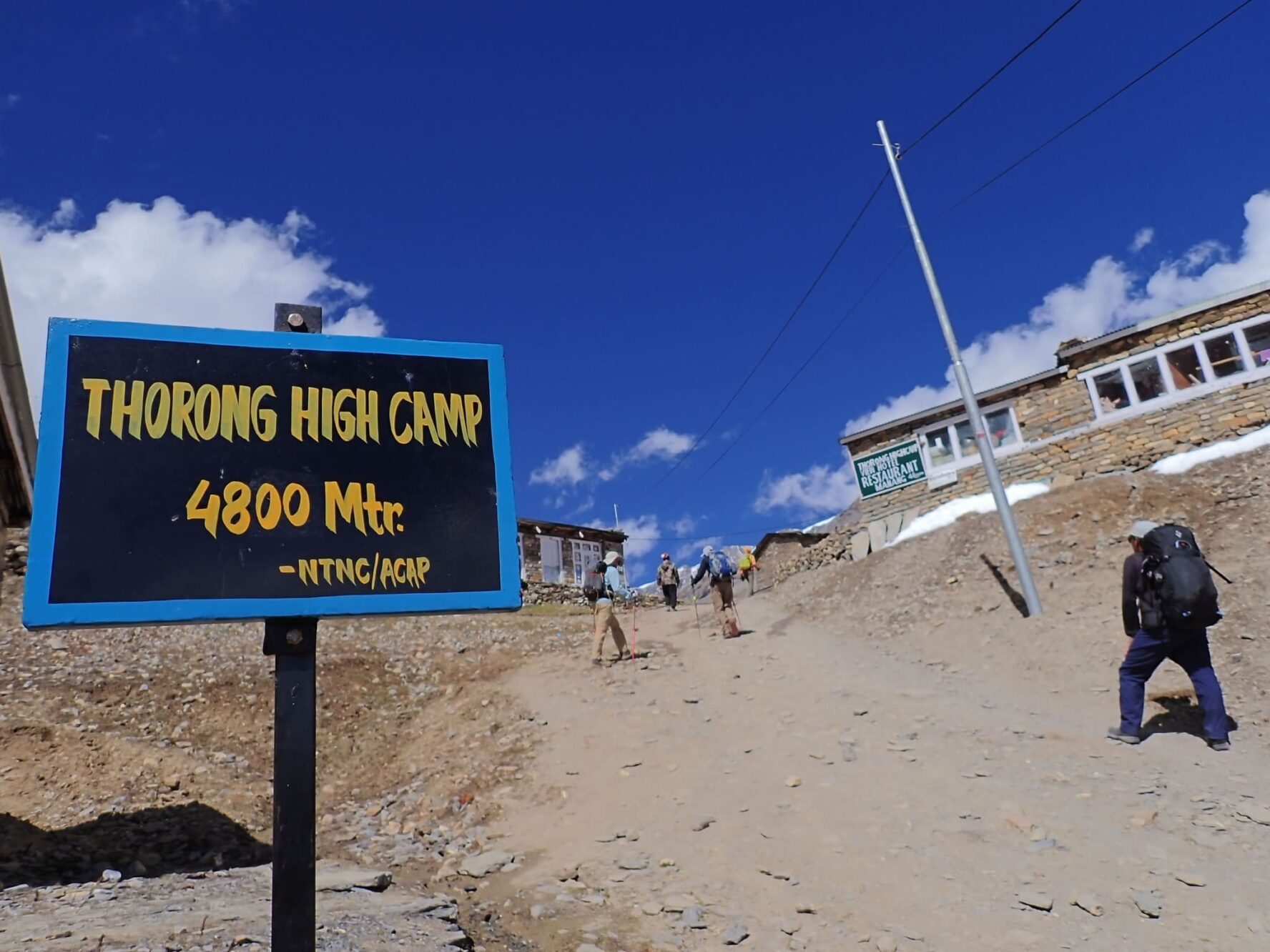 Thorong high camp