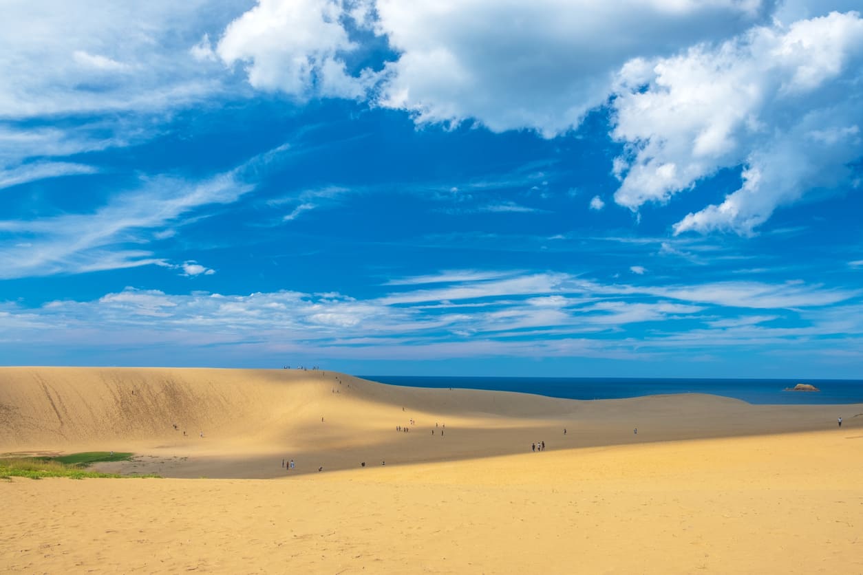 Tottori sand dunes in Japan