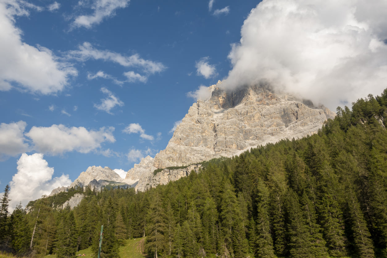 Trail beneath Monte Pelmo