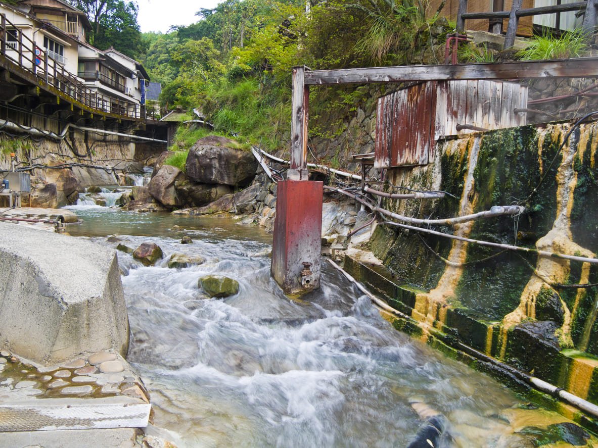 Yunomine onsen on the Kumano Kodo tour
